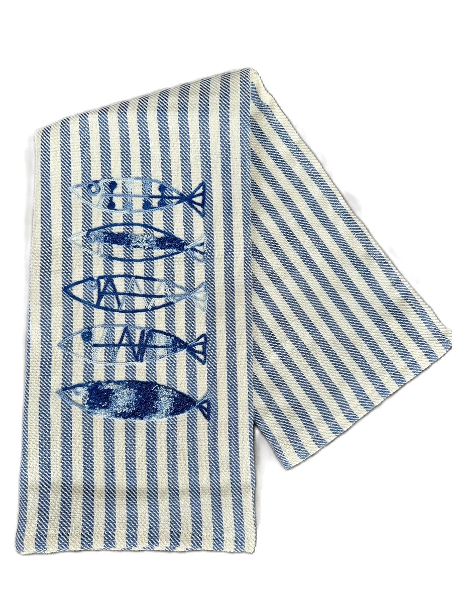 Toalla de Té- Pesci azul