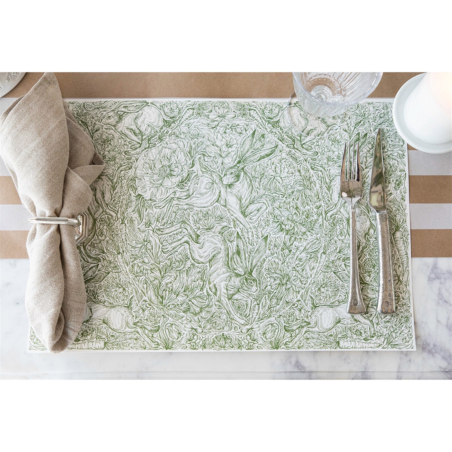 Individual de papel Hare Promenade