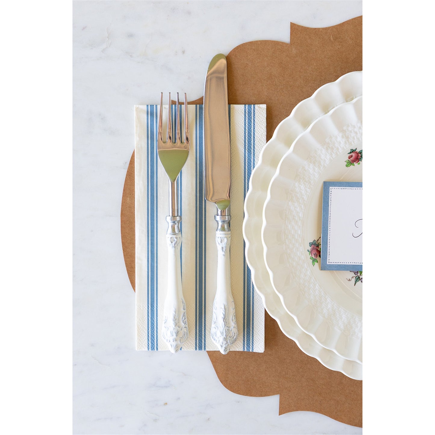 Servilletas Rayas Azules