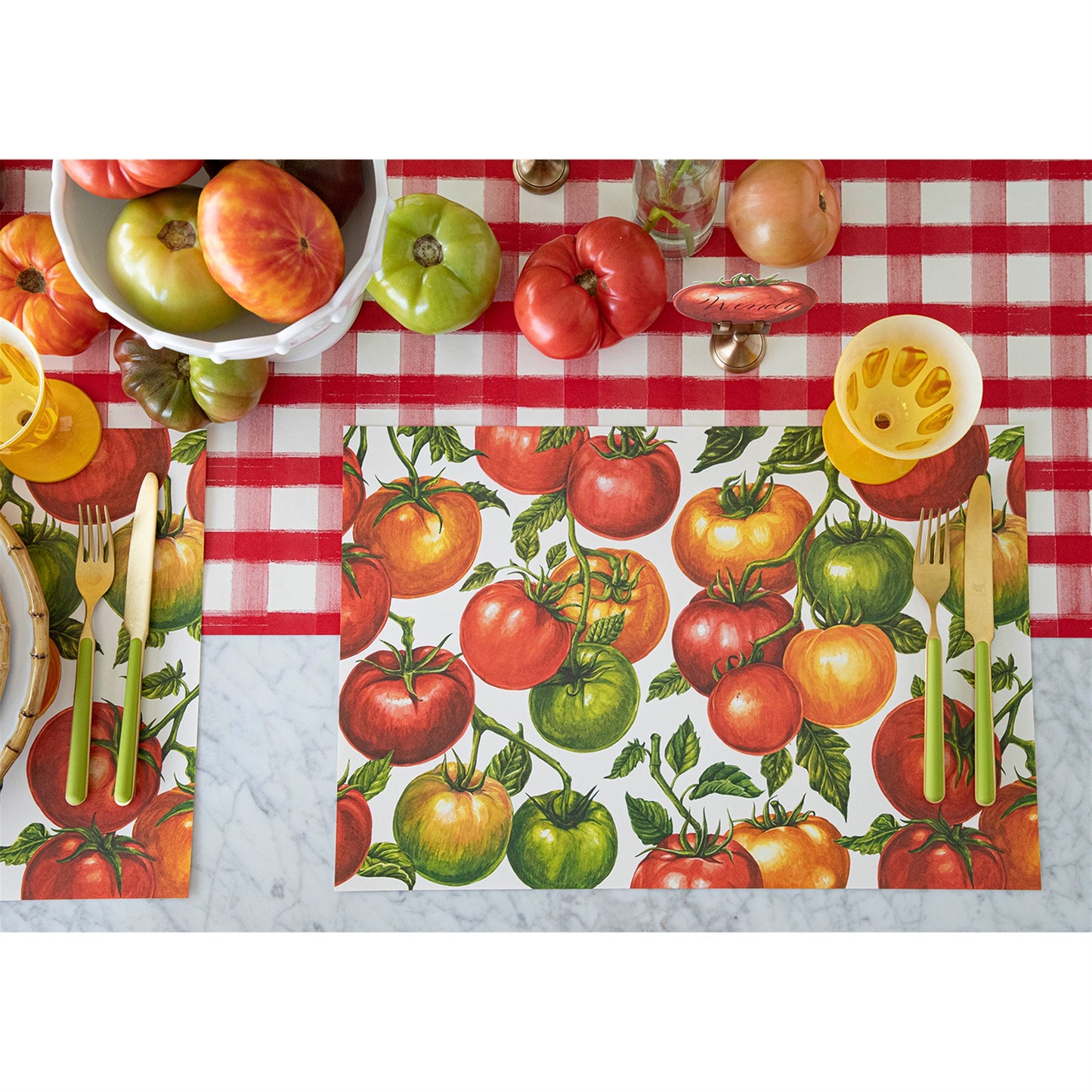 Individual de papel Tomates