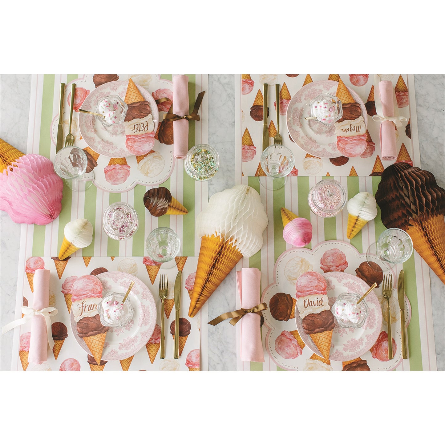 Individual de papel Helados