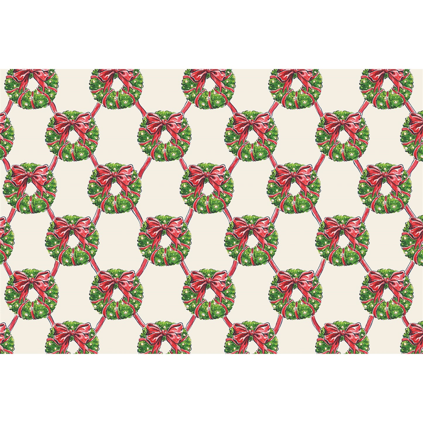 Individual Holiday Wreath Lattice