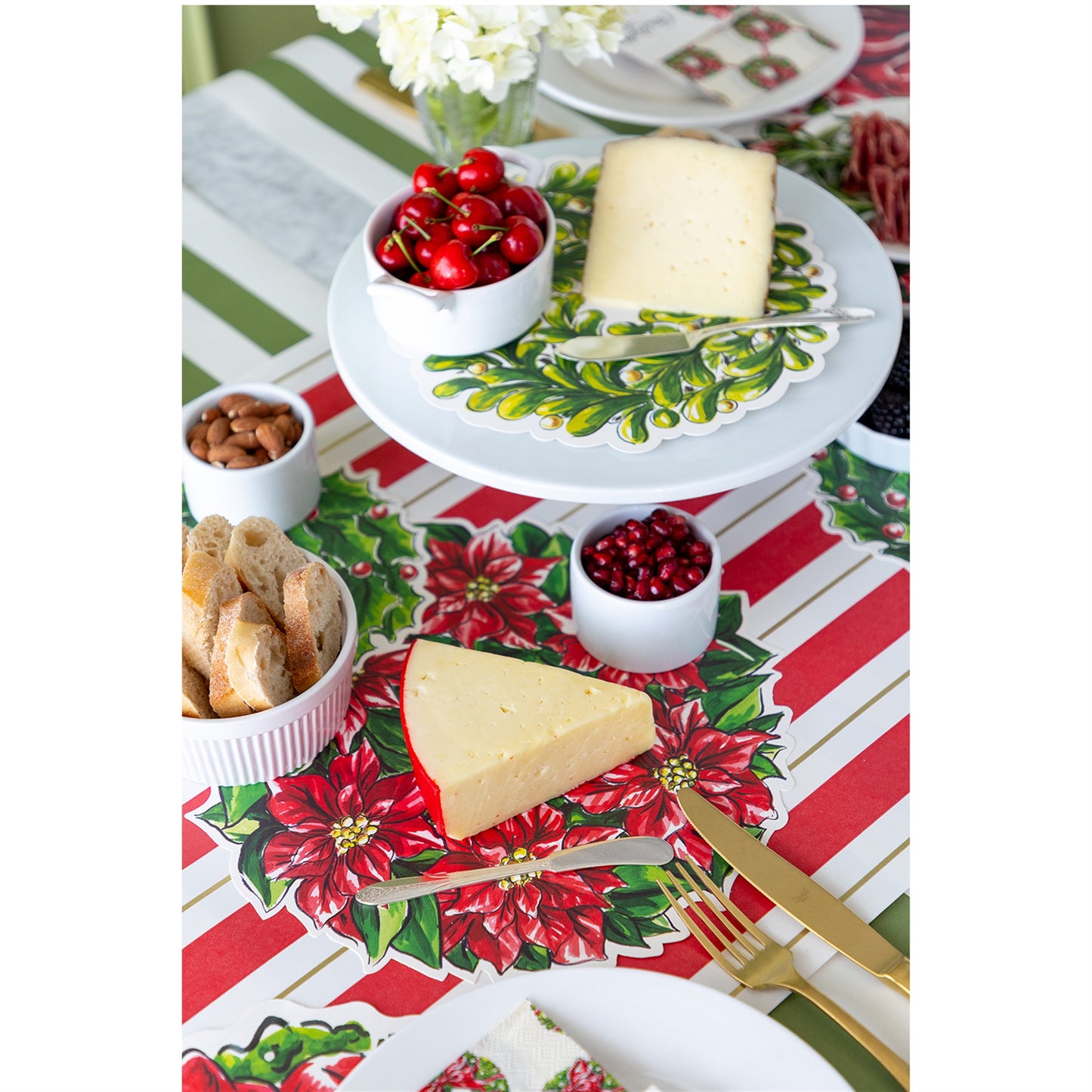 Papeles de Servir Paper Holiday Wreath 12 uni