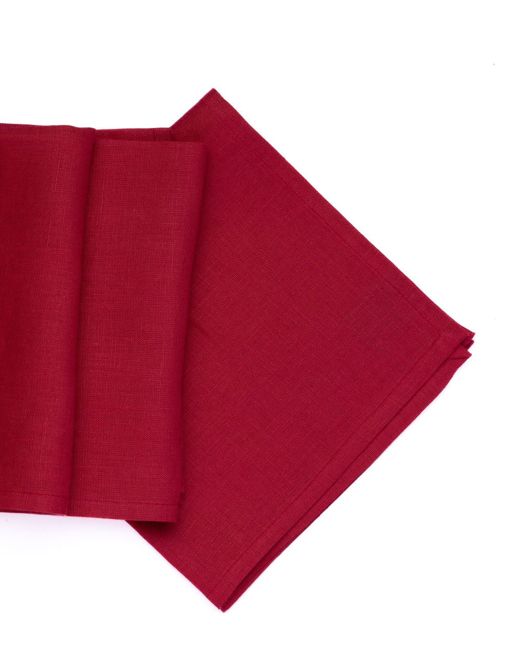 Servilletas de lino natural frambuesa
