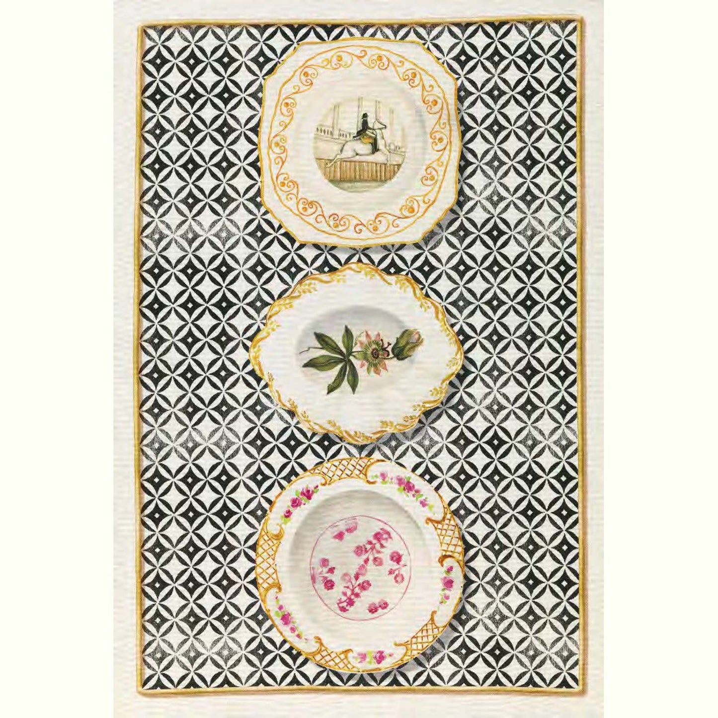 Toalla de Té - Limoges Negro
