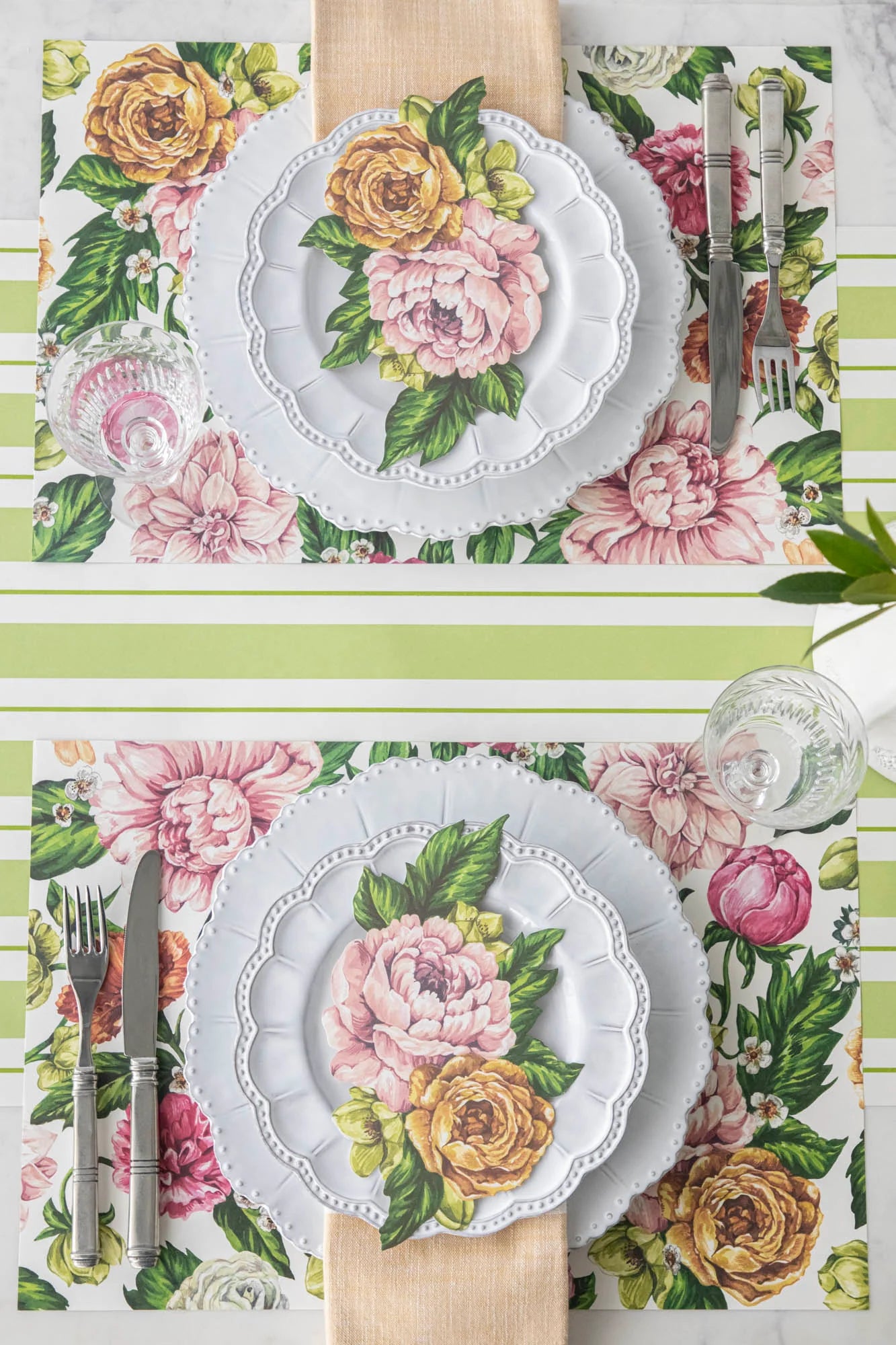 Individual de papel Garden