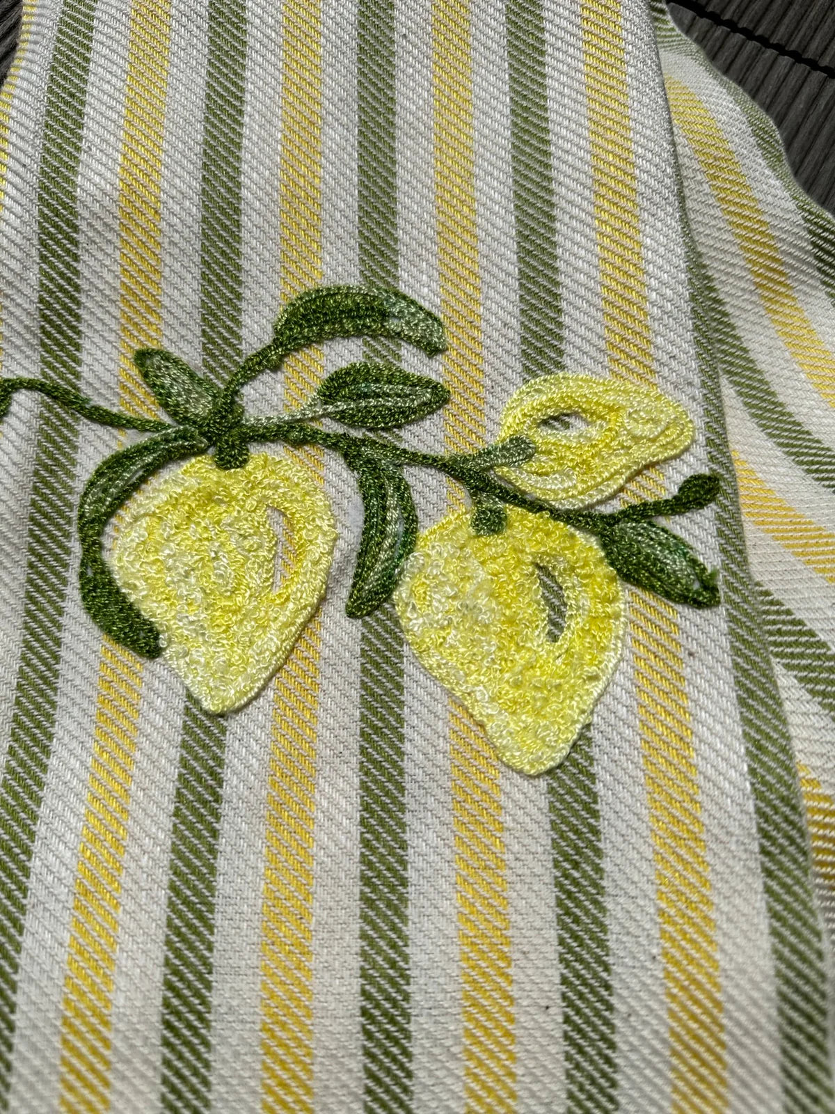 Toalla de Té- bicolor limones