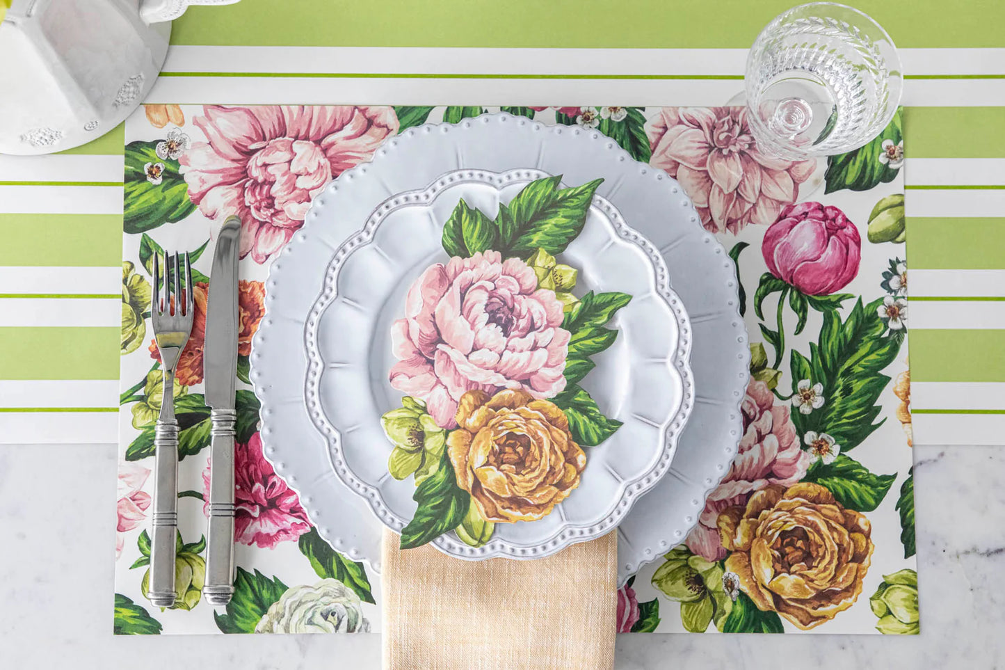 Individual de papel Garden