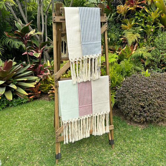 Toallas de mano de flecos