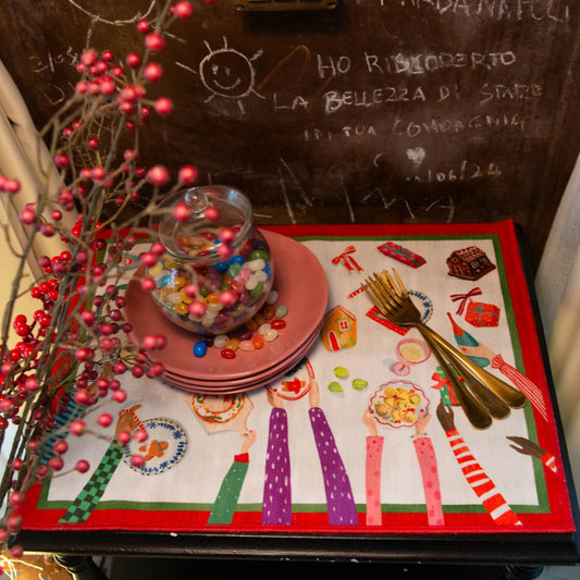 Set Individuales Hand On Xmas
