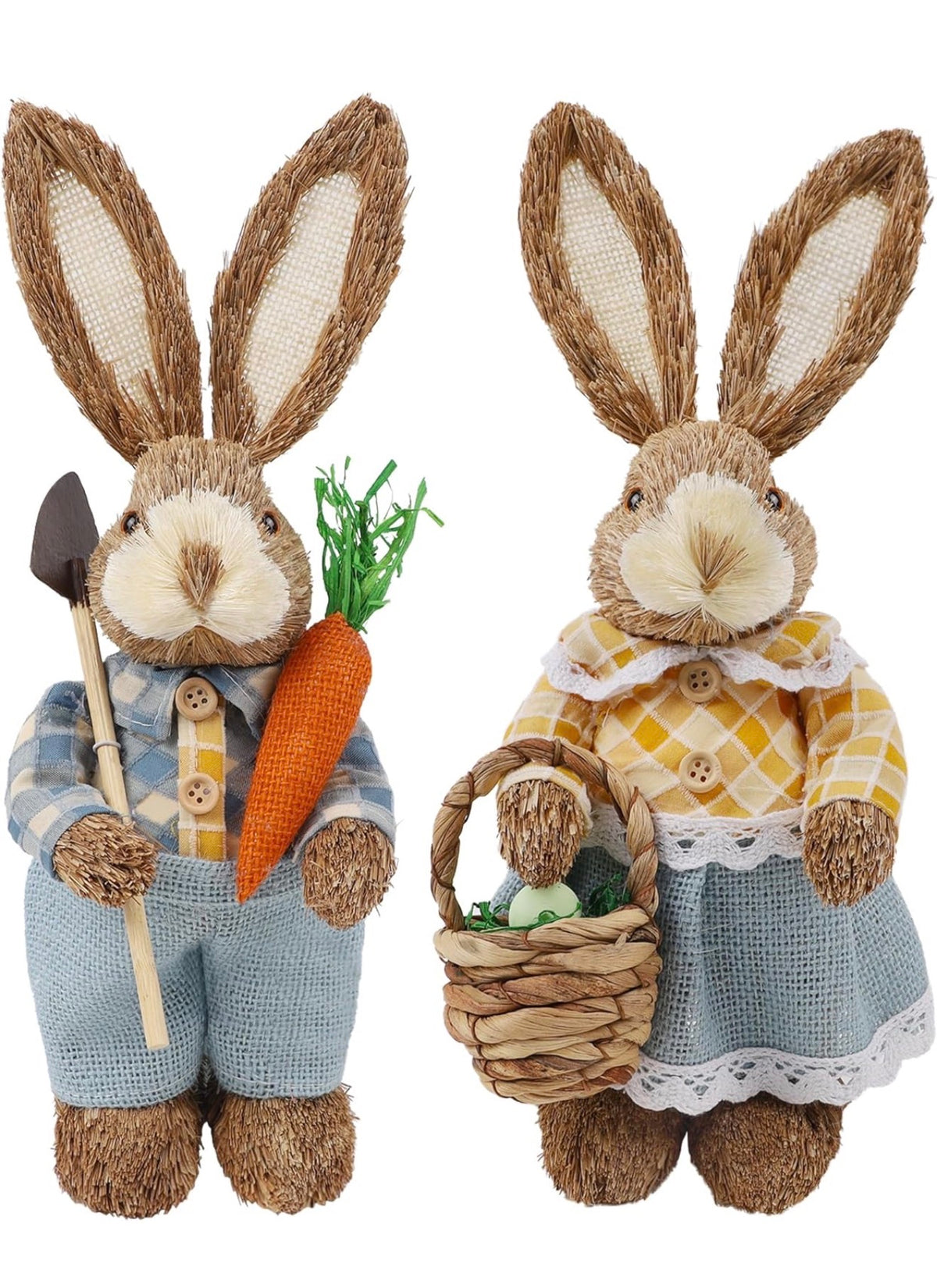Set 2 Figuras de Pascua Amarillo