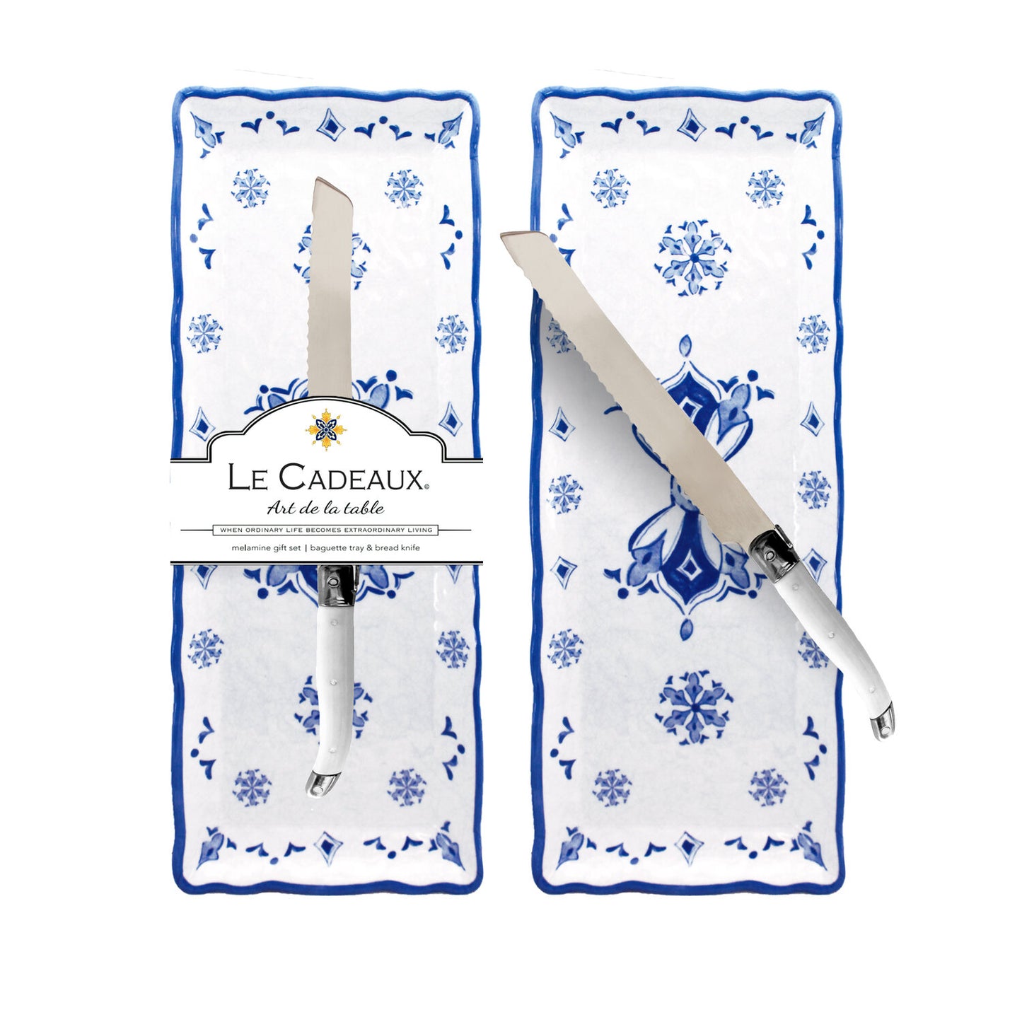 Bandeja de Pan & Cuchillo - Moroccan Blue