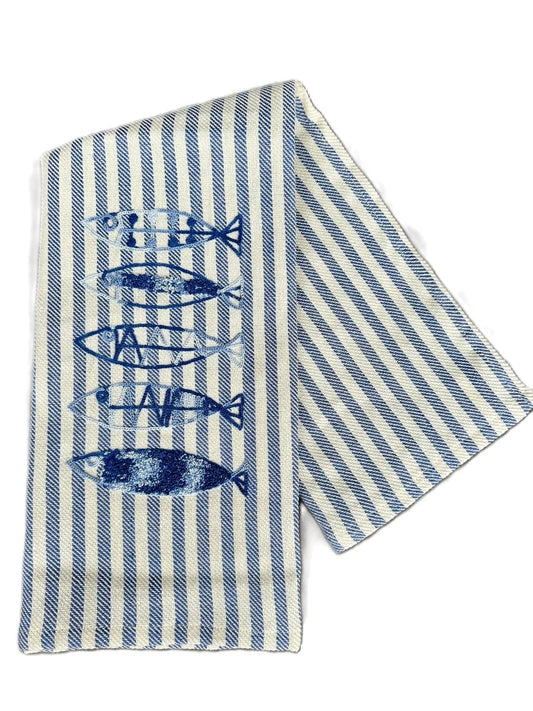 Toalla de Té- Pesci azul