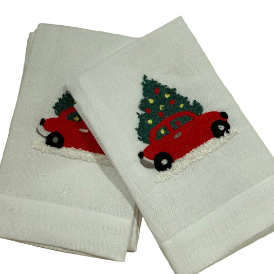 Guest Towel Carro de Navidad