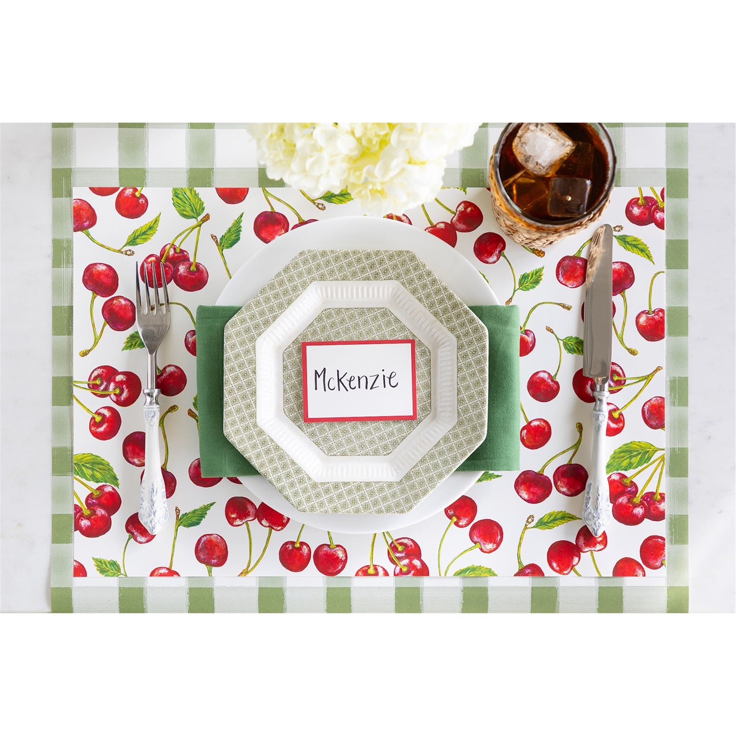 Individual de papel Cherry