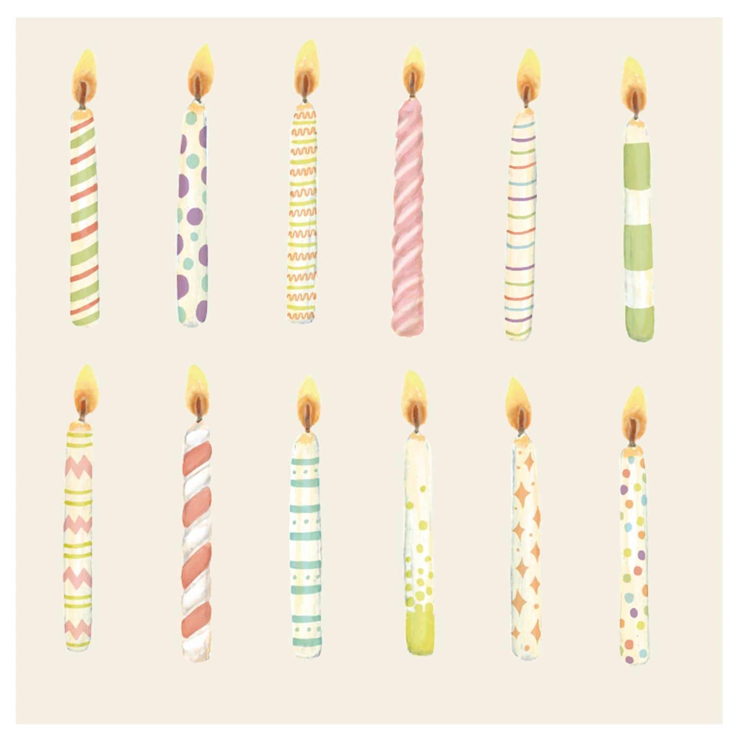 Servilletas Velas de Cumpleaños
