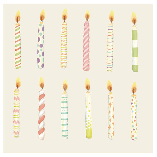 Servilletas Velas de Cumpleaños