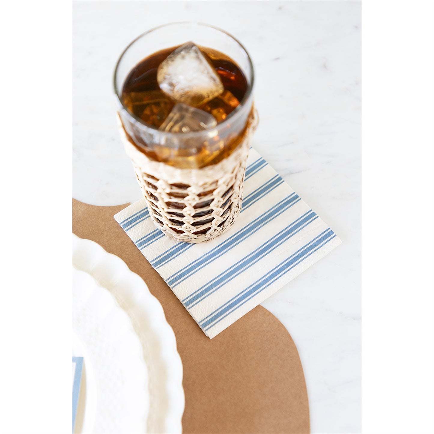 Servilletas Rayas Azules