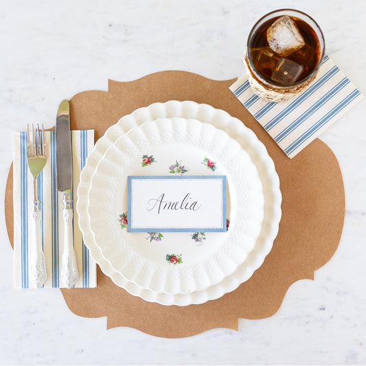 Servilletas Rayas Azules