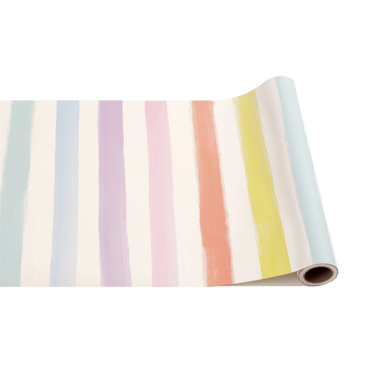 Camino de mesa de papel Rayas Pintado