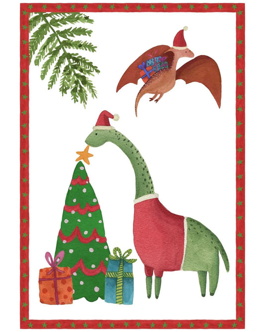 Toalla de Té - Jurassic Xmas Tree