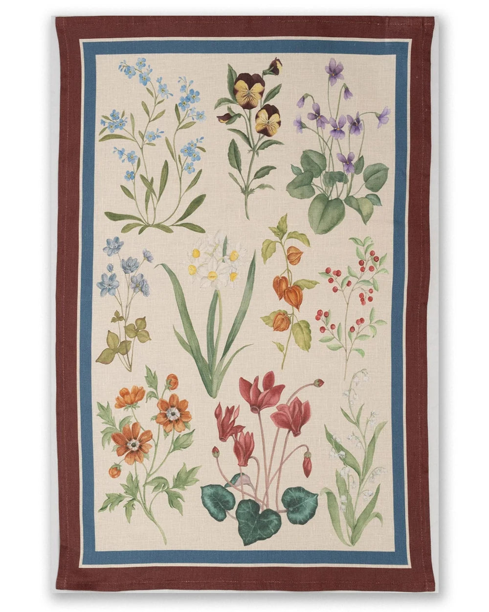 Toalla de Té - Pernilla Burgundy
